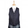 *Argyll Waistcoat - Charcoal Tweed w/Polished Buttons*